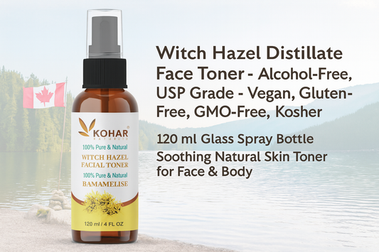 Alcohol Free, Natural Witch Hazel Face Toner 120 ml