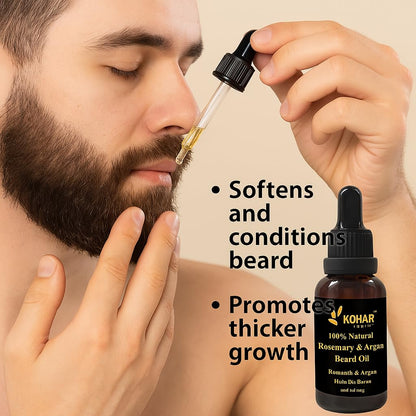 Premium Rosemary & Argan Beard Oil 30 ml
