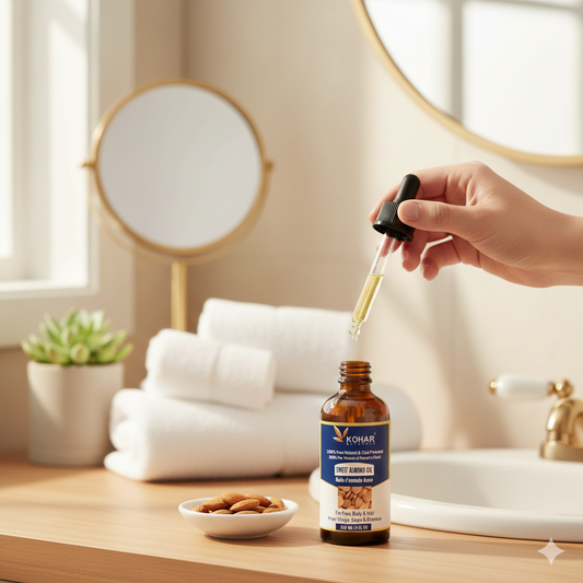 100% Natural Cold Pressed Sweet Almond Oil