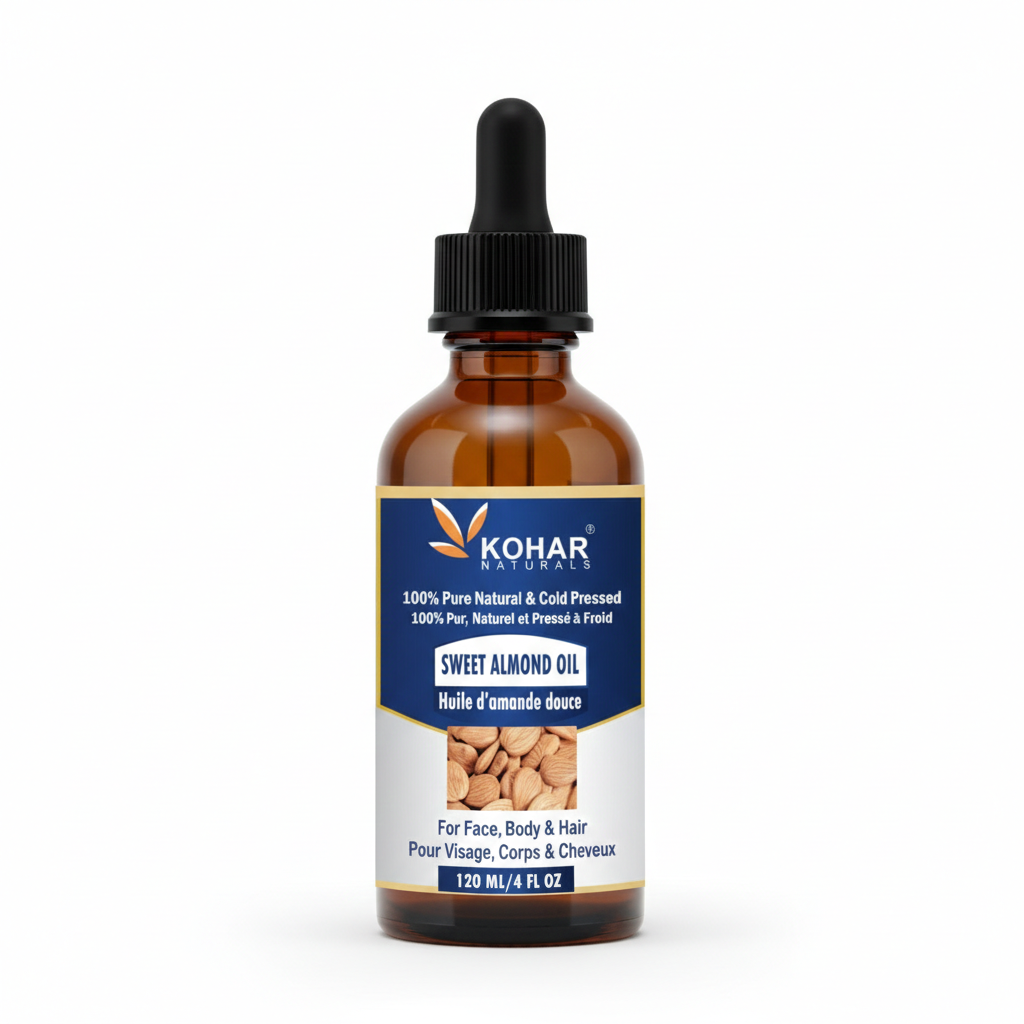 100% Natural Cold Pressed Sweet Almond Oil