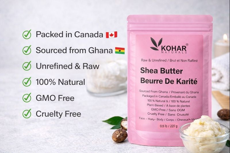 Shea Butter - Raw & Unrefined - 0.5 lb /227 g