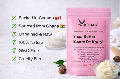 Shea Butter - Raw & Unrefined - 0.5 lb /227 g
