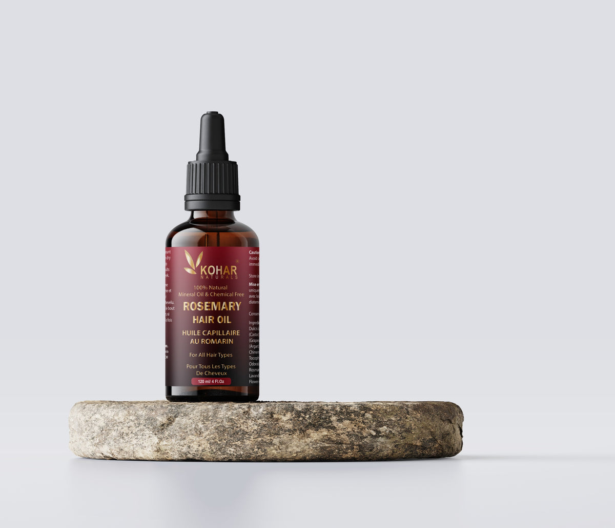Rosemary & Moroccan Argan Hair Oil - 100% Natural | Made in Canada | 120 ml
