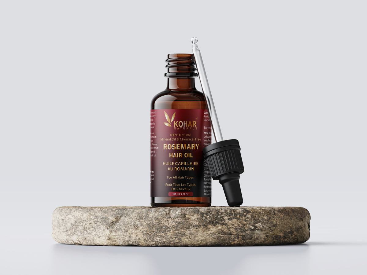 Rosemary & Moroccan Argan Hair Oil - 100% Natural | Made in Canada | 120 ml