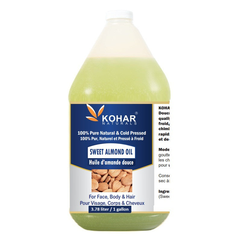 100% Natural Cold Pressed Sweet Almond Oil