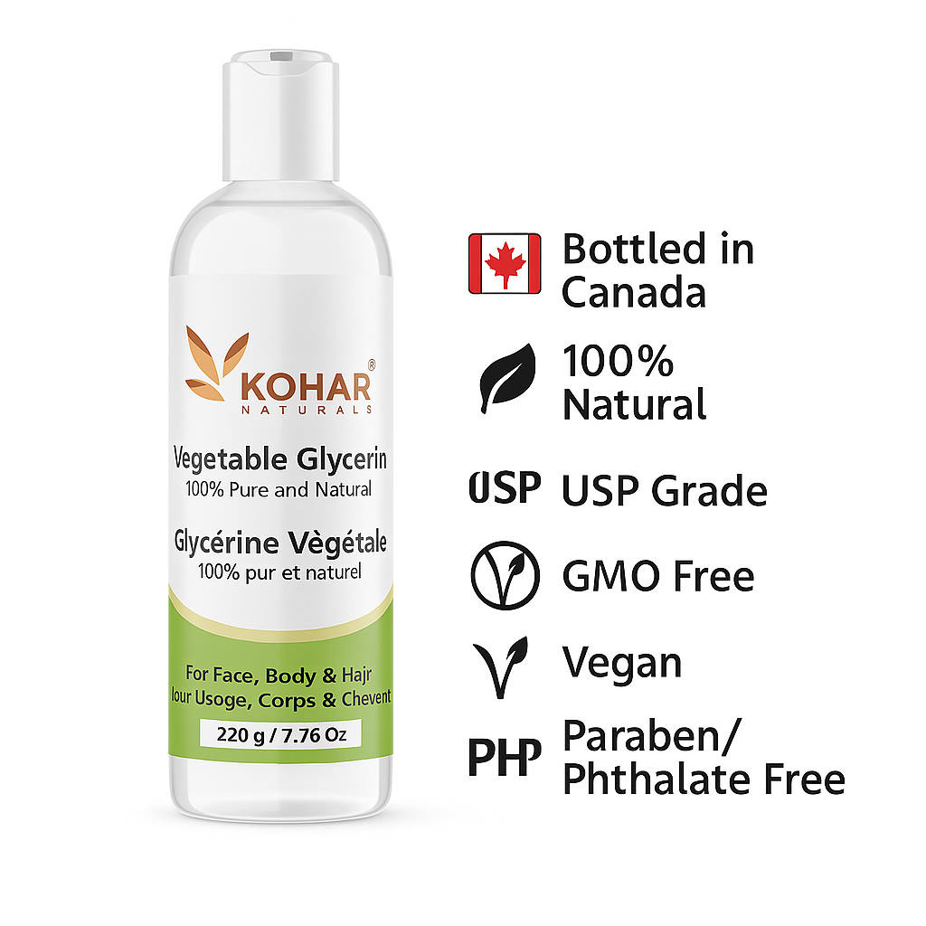 100% Pure Natural Vegetable Glycerin. 220 g