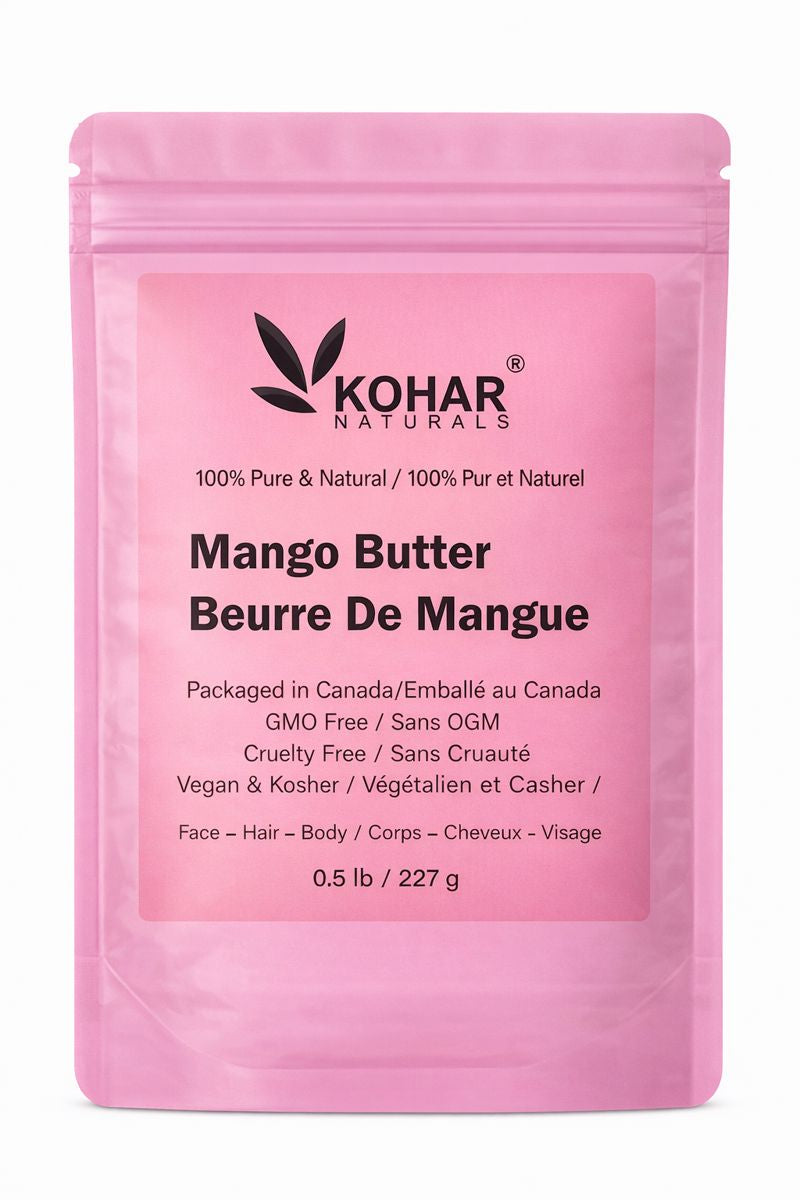 100% Pure Natural Mango Butter. 227 g /0.5 lb