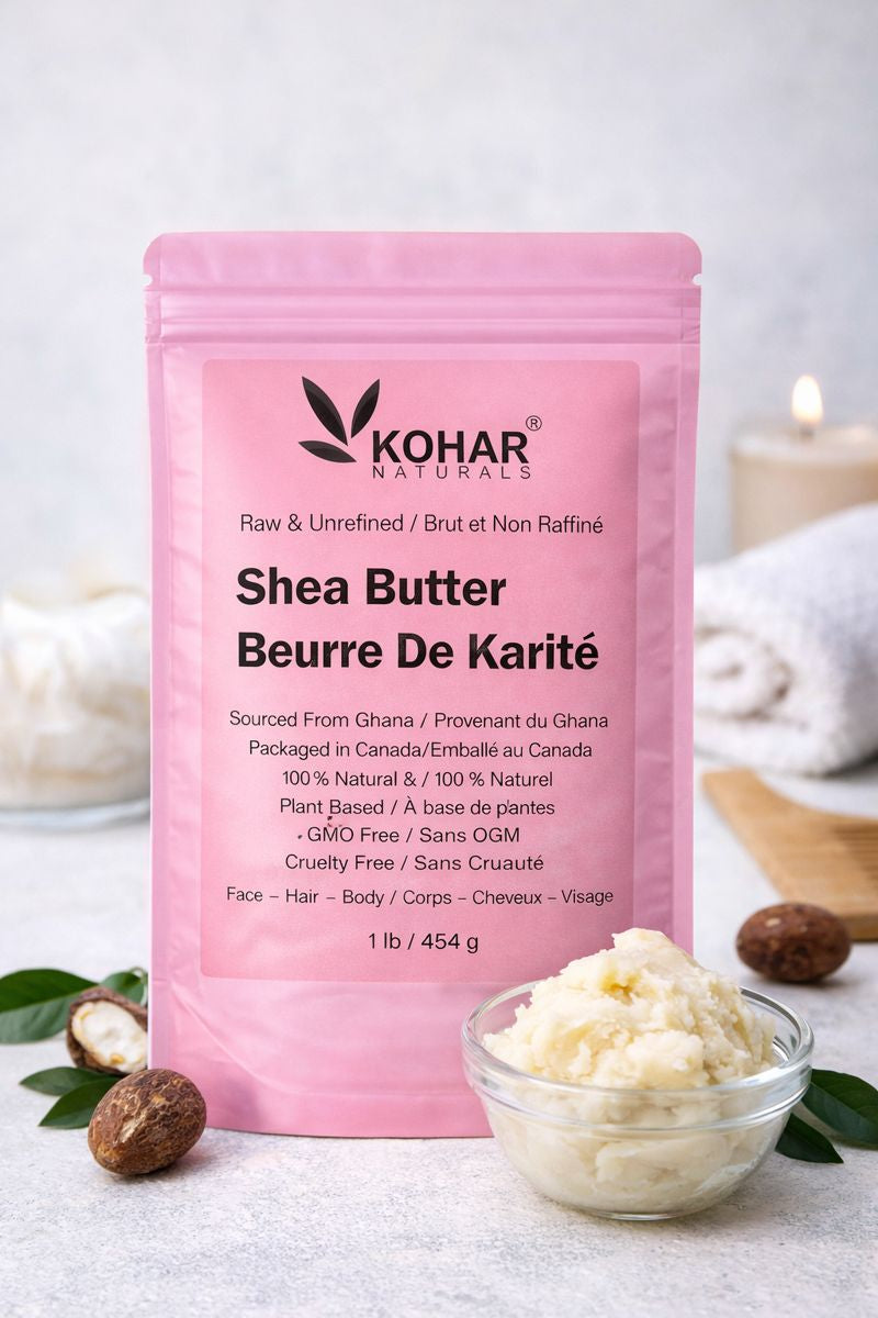 Shea Butter - Raw & Unrefined - 0.5 lb /227 g