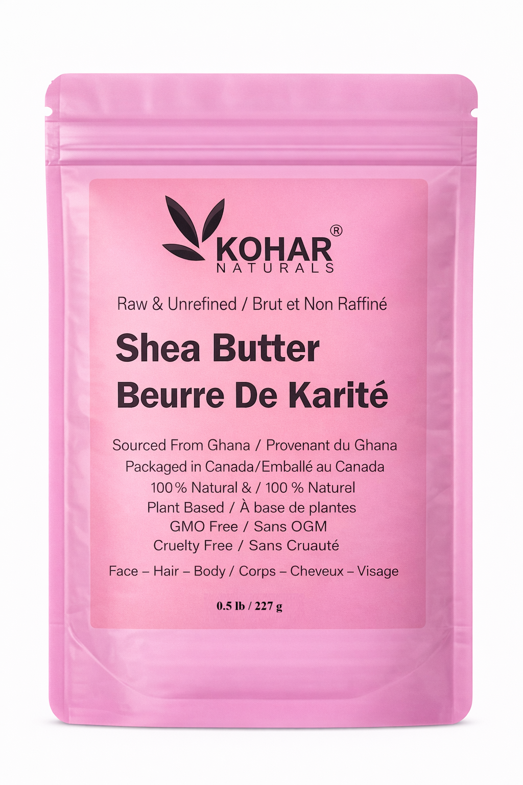 Shea Butter - Raw & Unrefined - 0.5 lb /227 g