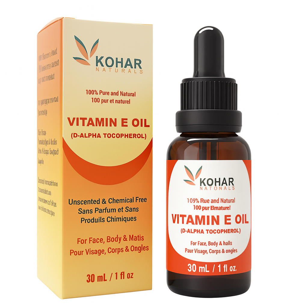 100% Pure Vitamin E Oil 30,000 IU for Skin, Face, Body, Hair & Nail moisturizer. 30 ml